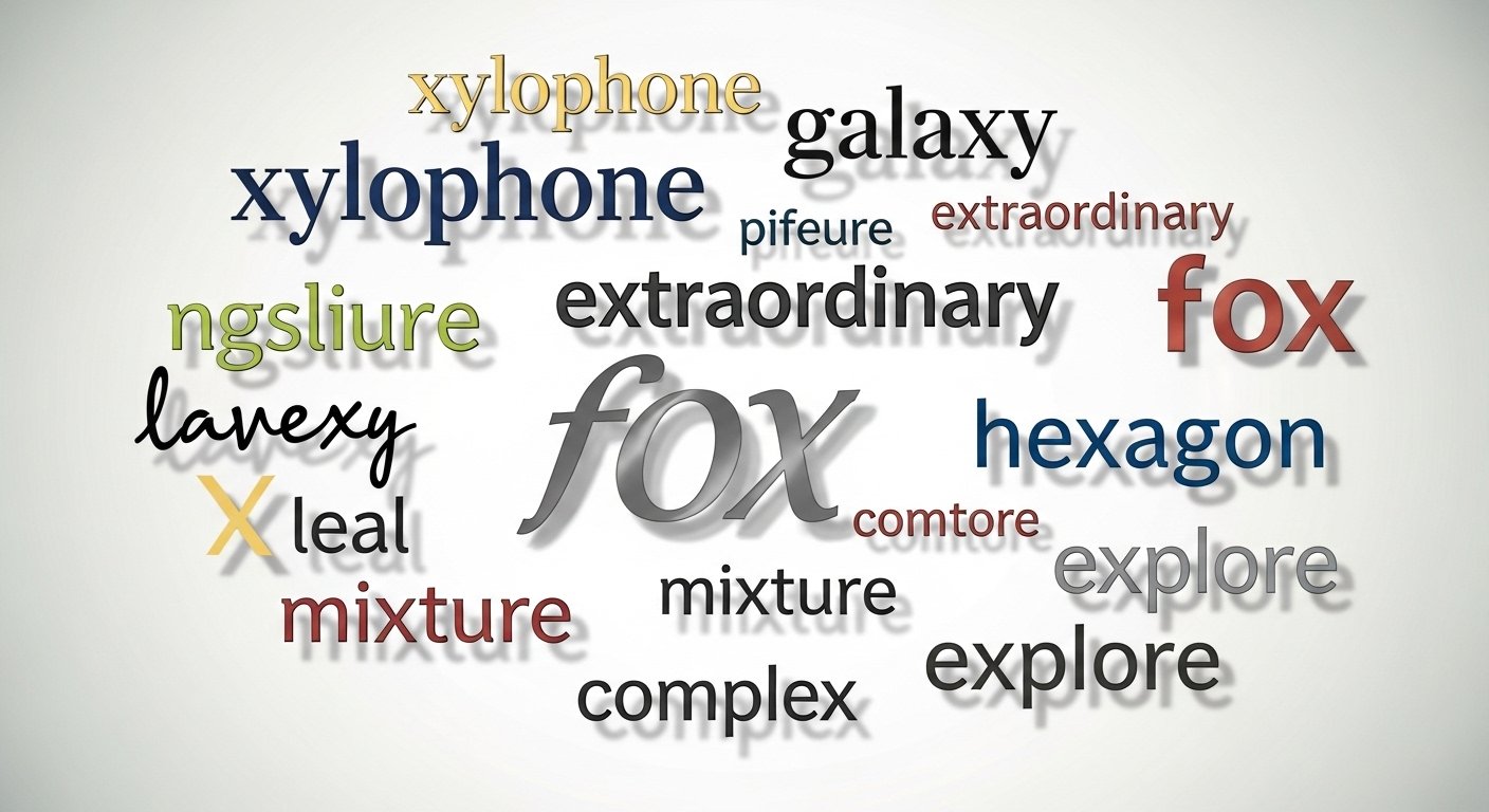 Words with x in them